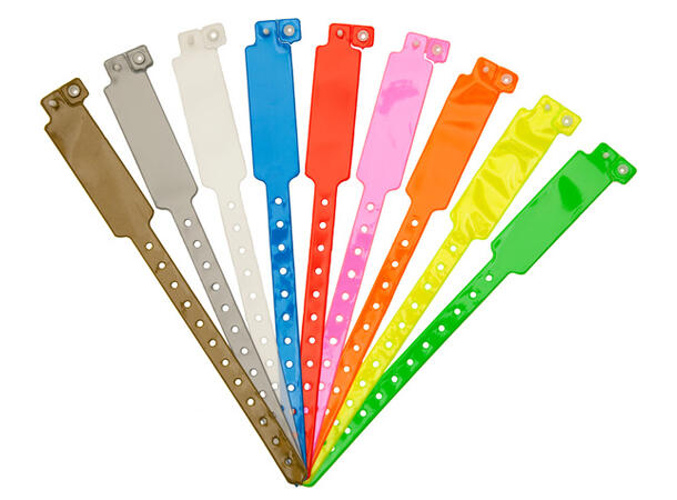 Armbånd i plast HVIT Eventarmbånd 